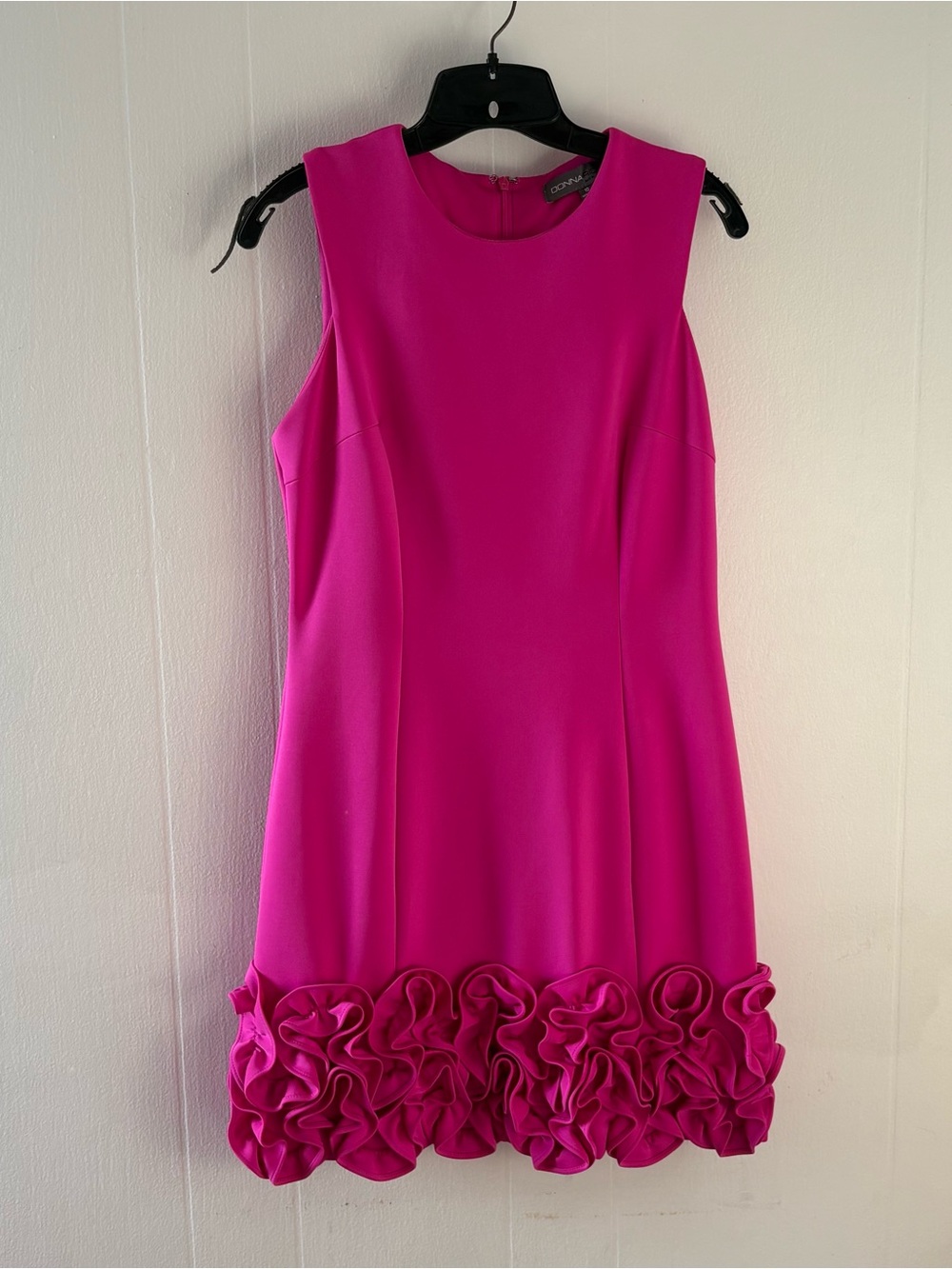 Donna Ricco Hot Pink Sleeveless Dress